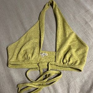 Verge girl olive green wrap top